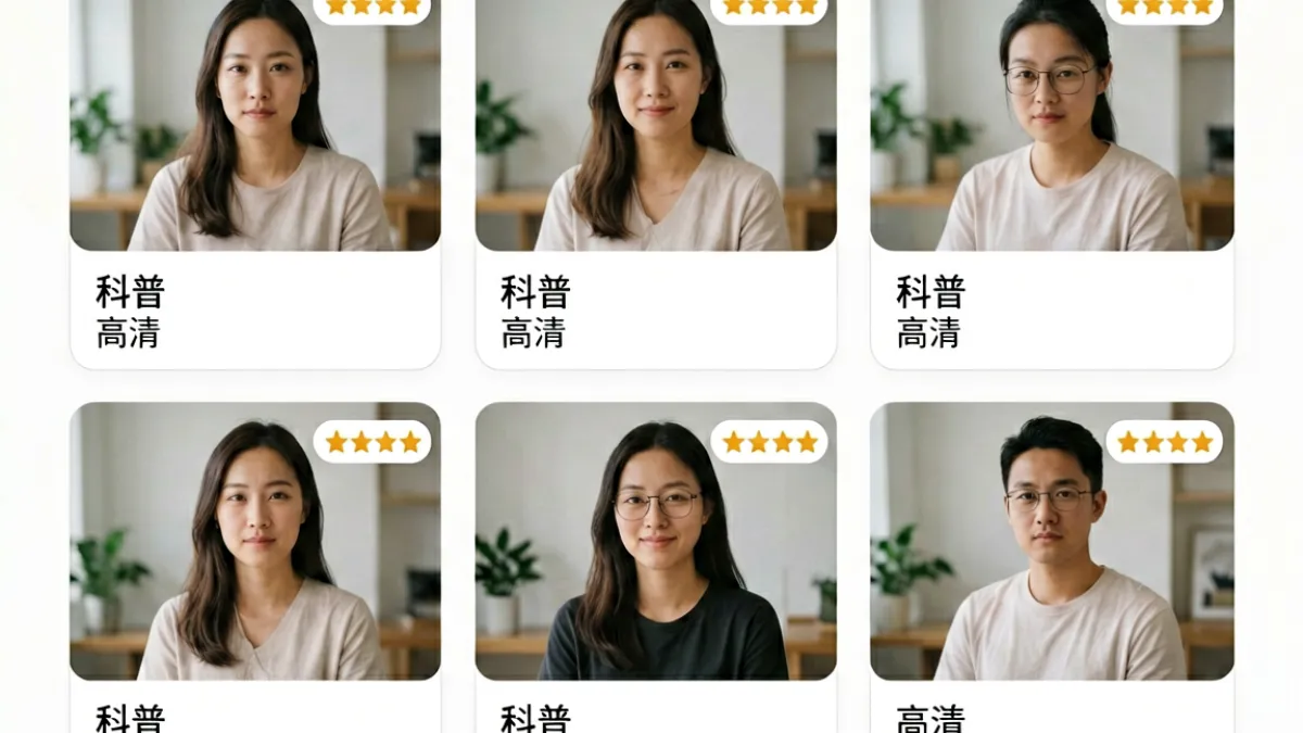 射精视频精选列表页面截图：多个视频封面缩略图排列，标注评分与分类标签